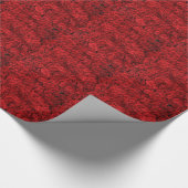 Papier Cadeau Roses rouges - photo de près (Coin)