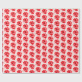 Papier Cadeau Roses Rouges Rouges Rouges Rouges Rouges Vides Flo (Plat)
