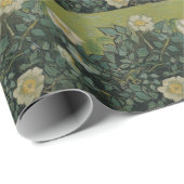 Papier Cadeau Roses sauvages par Vincent van Gogh (Coin rond)