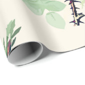 Papier Cadeau Roses vintages (Coin rond)