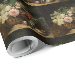 Papier Cadeau Roses vintages et Lilac par Dominique Hubert Rozie