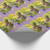 Papier Cadeau Rosette Succulent visiteurs (Coin)