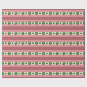 Papier Cadeau Rosette Succulents Enveloppement Papier