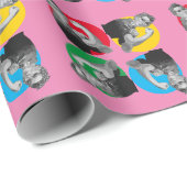 Papier Cadeau ROSIE rose RIVETER Imprimer papier d'enveloppement (Coin rond)