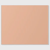 Papier Cadeau Rosy Peach Beige Wrapper Papier Rouleau (Plat)