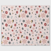 Papier Cadeau Rosy Rose fille maquillage beauté Noël de Noël (Plat)