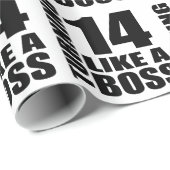 Papier Cadeau Rotation de 14 comme des conceptions d'un (Coin rond)