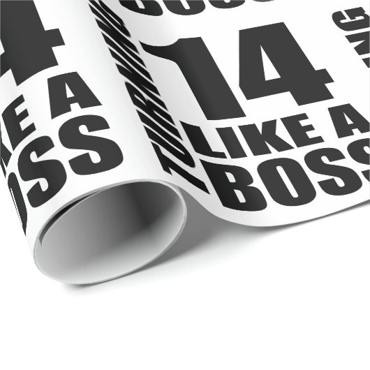 Papier Cadeau Rotation de 14 comme des conceptions d'un (Coin rond)