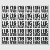 Papier Cadeau Rotation de 16 comme des conceptions d'un (Plat)