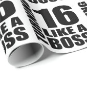 Papier Cadeau Rotation de 16 comme des conceptions d'un (Coin rond)