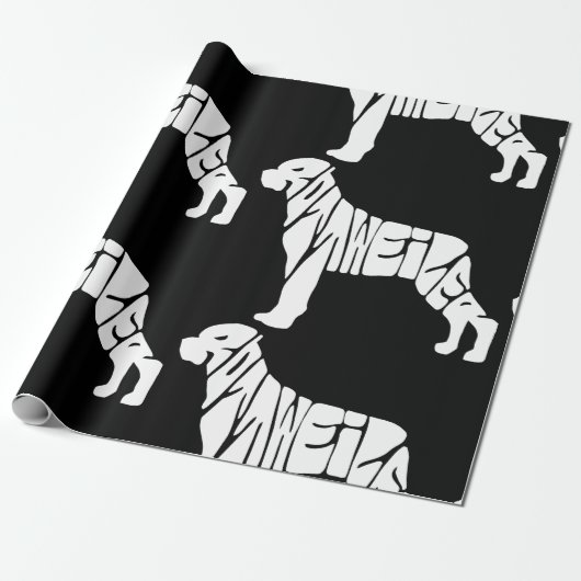 Papier Cadeau Rottweiler (Déroulé)