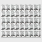 Papier Cadeau Rottweiler Chien Art (Plat)