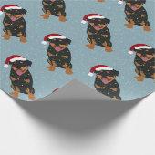 Papier Cadeau Rottweiler de Noël (Coin)
