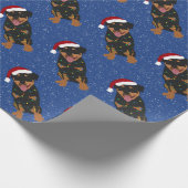 Papier Cadeau Rottweiler de Noël (Coin)