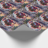 Papier Cadeau Rottweiler Dog Valentine's Day (Coin)