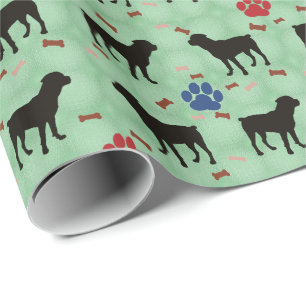 Papier Cadeau Rottweiler d'ombre