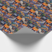 Papier Cadeau Rottweiler Trick-or-Treating In Halloween Costumes (Coin)
