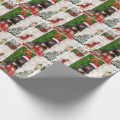 Papier Cadeau Rotweiler Chien Noël (Coin)