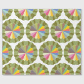 Papier Cadeau roue colorée (Plat)