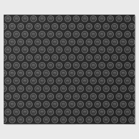 Papier Cadeau Roue de chariot western (Plat)