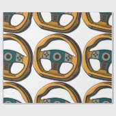 Papier Cadeau Roue de direction (Plat)
