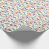 Papier Cadeau Roue géométrique colorée (Coin)