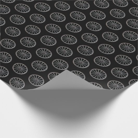 Papier Cadeau Roue Western Wagon (Coin)