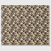 Papier Cadeau Roues Arc Noir Or : Abstraites (Plat)