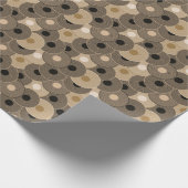 Papier Cadeau Roues Arc Noir Or : Abstraites (Coin)