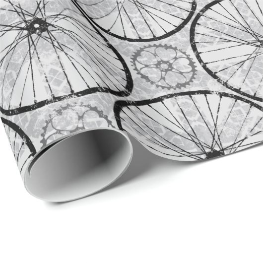 Papier Cadeau Roues cyclables (Coin rond)