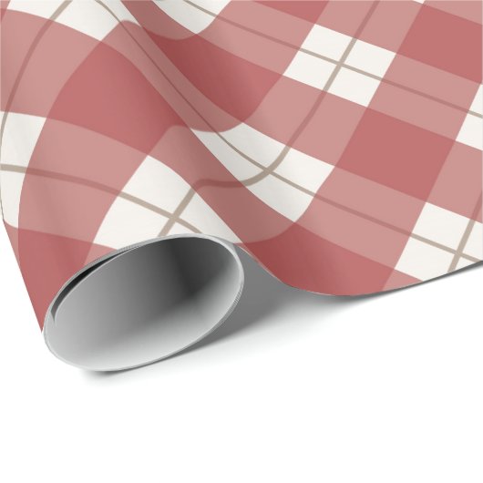 Papier Cadeau Rouge (Coin rond)