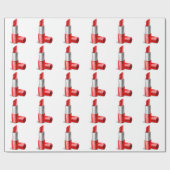 Papier Cadeau Rouge à lèvres (Plat)