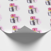 Papier Cadeau Rouge à lèvres rose (Coin)