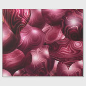 Papier Cadeau Rouge Agate Noël Ornements Enveloppement Papier (Plat)