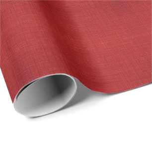 Papier Cadeau Rouge avec impression de texture - papier d'emball
