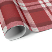 Papier Cadeau Rouge blanc (Coin rond)