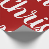 Papier Cadeau Rouge Blanc de Noël (Coin)