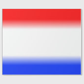 Papier Cadeau Rouge Blanc et Bleu (Plat)