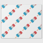 Papier Cadeau rouge blanc pâle (Plat)