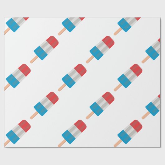 Papier Cadeau rouge blanc pâle (Plat)