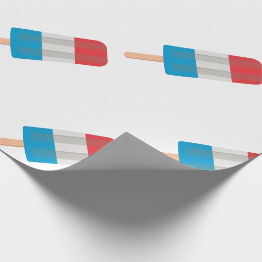 Papier Cadeau rouge blanc pâle (Coin)