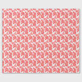Papier Cadeau Rouge Blanc Peppermenthe Candy Holdiay Motif (Plat)