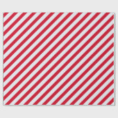 Papier Cadeau Rouge Blanc Peppermenthe Candy Noël Motif Wrapp (Plat)