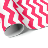 Papier Cadeau Rouge blanc rayure classique Modèle de Noël (Coin rond)