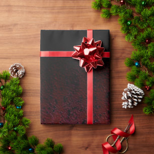 Papier Cadeau Rouge Brown Noir Ombre Rouille Métal Patina