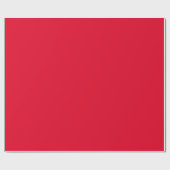 Papier Cadeau Rouge Cadmium Couleur Uni (Plat)