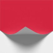 Papier Cadeau Rouge Cadmium Couleur Uni (Coin)