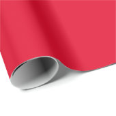 Papier Cadeau Rouge Cadmium Couleur Uni (Coin rond)