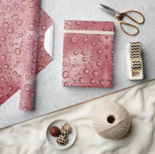 Papier Cadeau Rouge Couleur Eau Éclairage Amusant