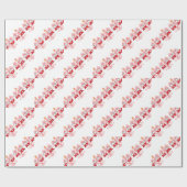 Papier Cadeau Rouge Eagles de la Pologne (Plat)